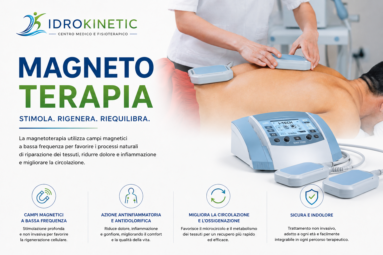 Apparecchiatura di Magnetoterapia utilizzata presso Idrokinetic