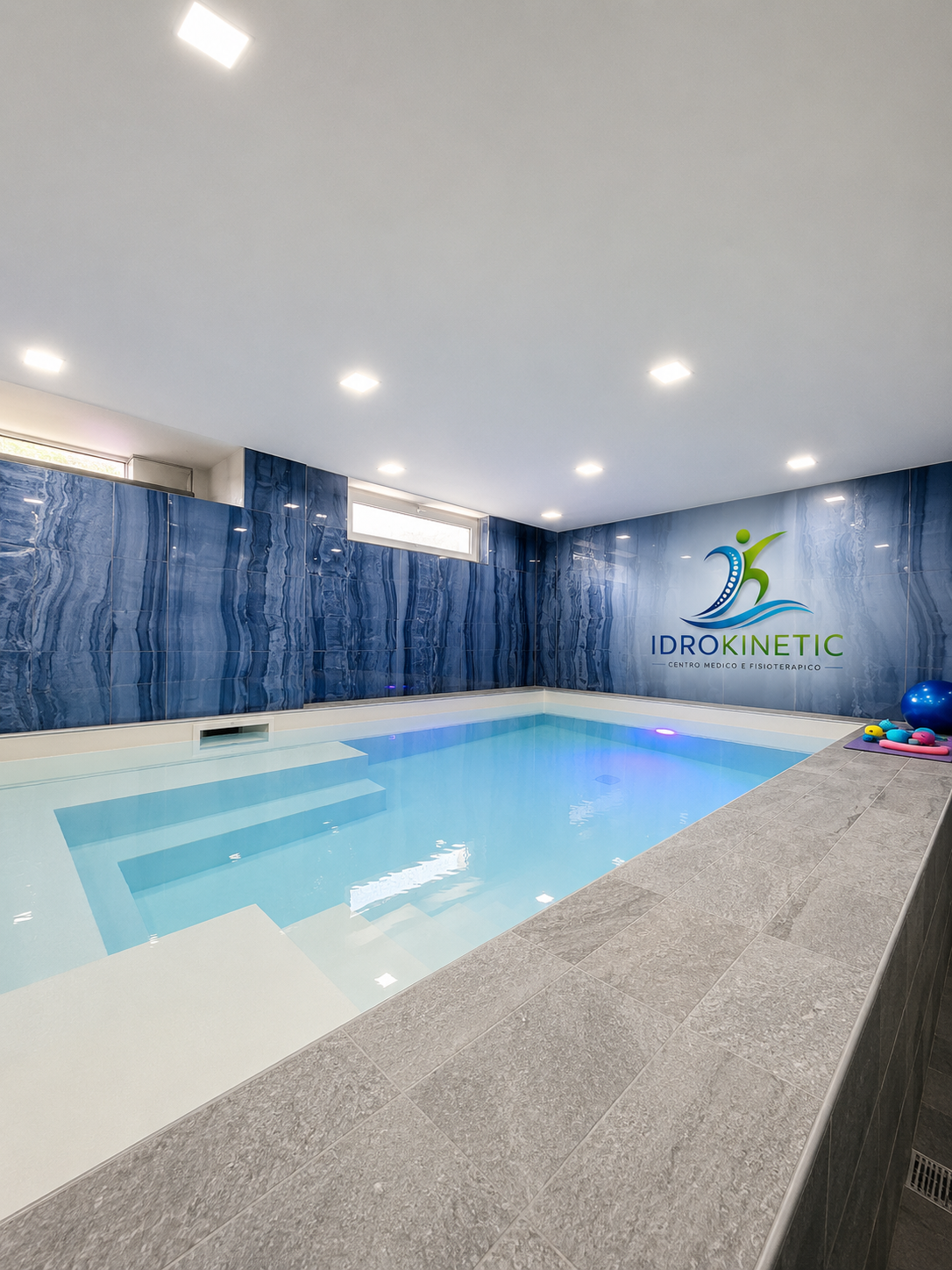 Piscina riabilitativa Idrokinetic a 34°C