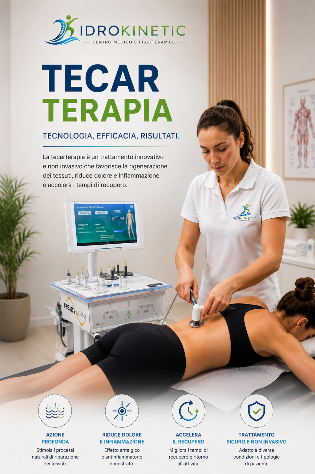 Apparecchiatura professionale per Tecarterapia